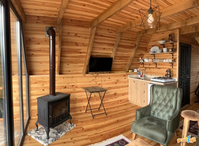 Trabzonda Bungalow Evinde Kaldık. Green Paradise Dağ Evi Gezen1Çift